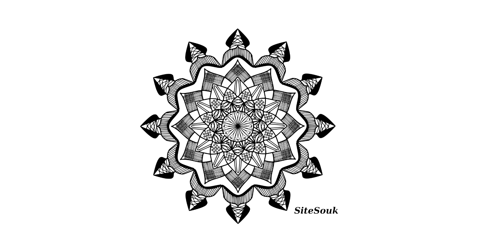 Mandala Tattoo Art Graphic by samanostudio · Creative Fabrica