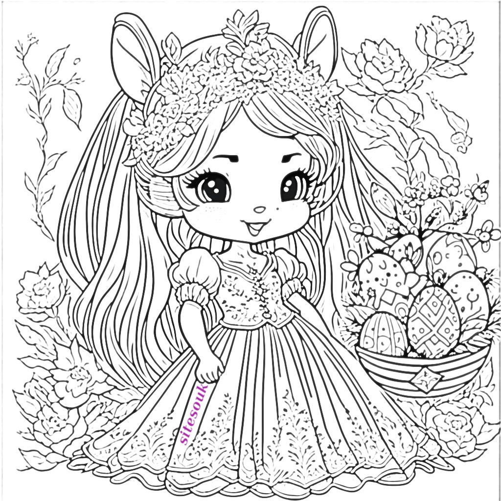 Bunny Princess Fantasia: Coloring the Whimsical Easter Royalty