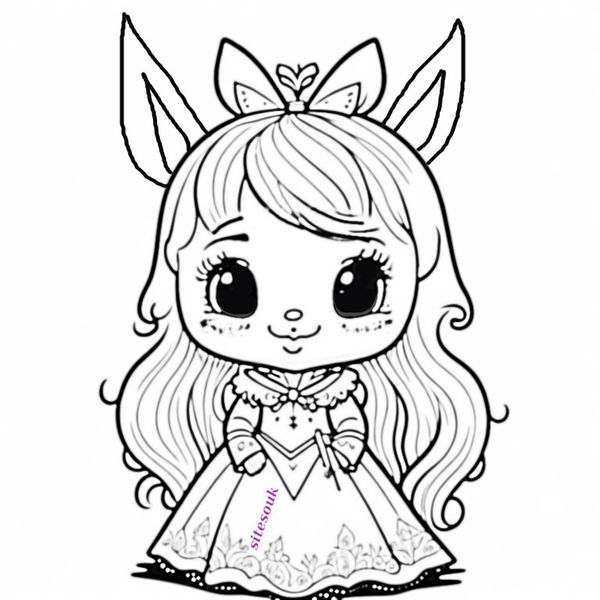 Easter Bunny Princess Splendor: Coloring the Regal Bunny Royalty