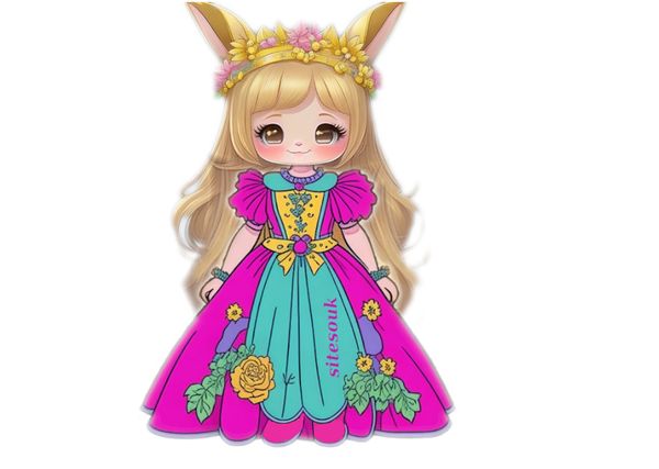 Easter Bunny Princess Serenade: A Melody of Colors